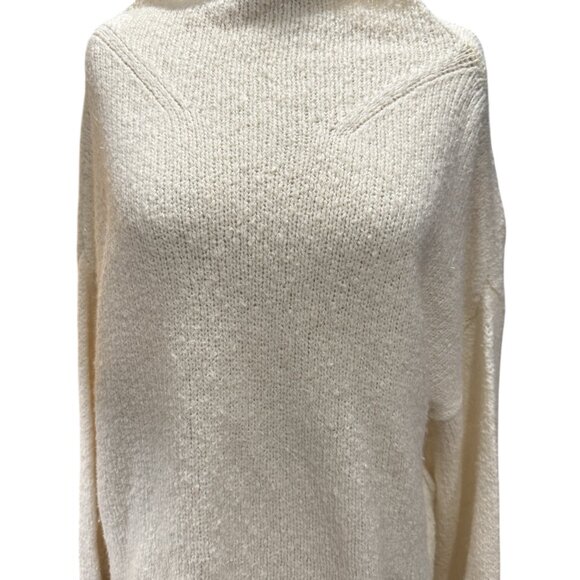 Ichi Antiquités Peru Knit Bouclé Pullover Sweater — White by Moth (Size Medium) - Picture 2 of 4